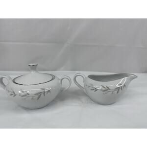 St Regis Fine China Japan 101 Creamer Sugar Bowl & Lid Floral Cottagecore Granny